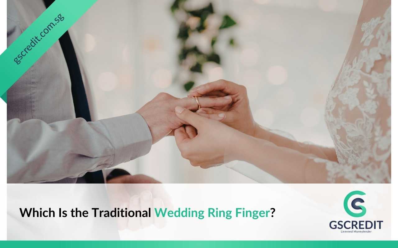 Traditional wedding ring finger placement during a marriage ceremony